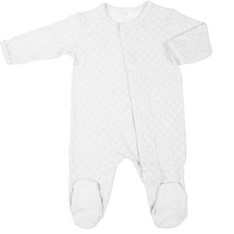 Organic Cotton Sleepsuit Pack of Three – (with magnets) 9-12 months with 1 Bib